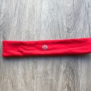 Red Lululemon headband
